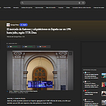 El mercado de fusiones y adquisiciones en Espaa cae un 19% hasta julio, segn TTR Data